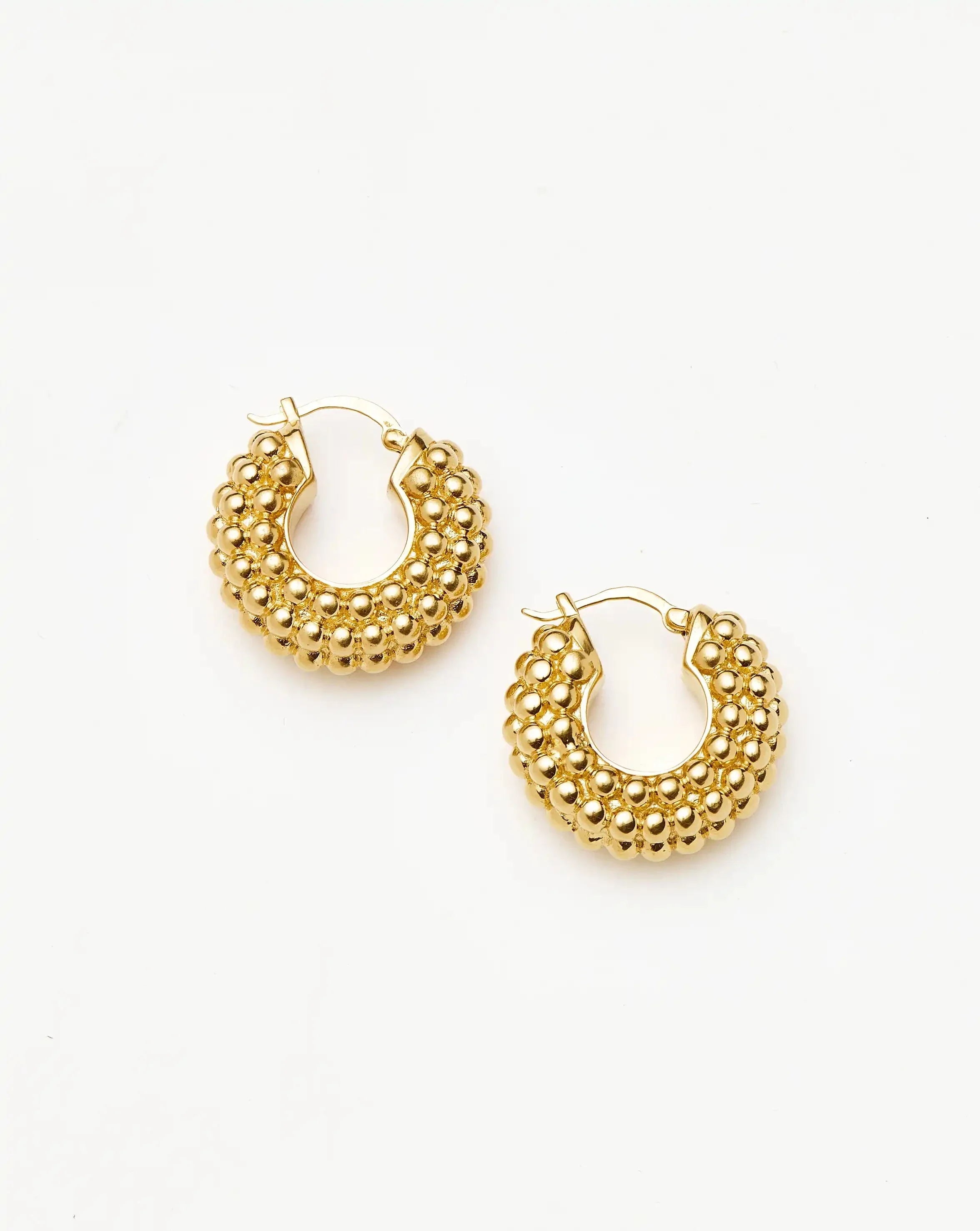 Baya Hoop Earrings | 18ct Gold Plated - Image 4