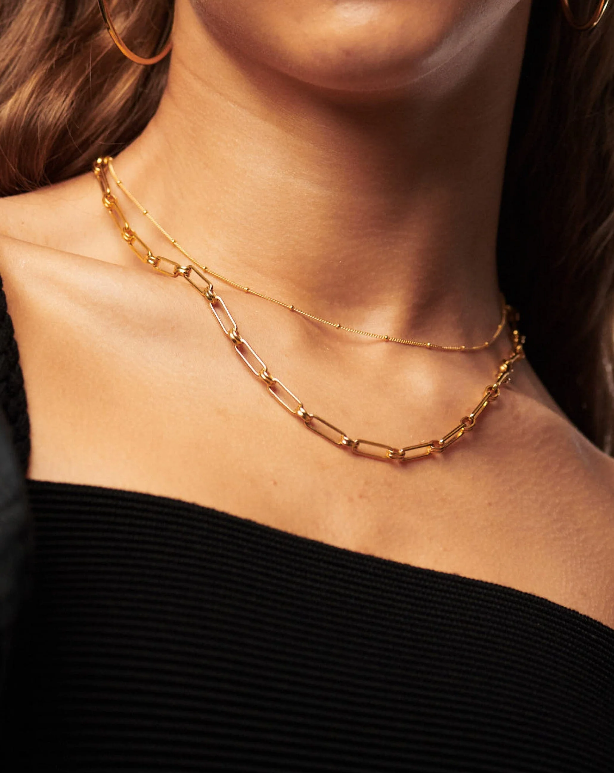 Bobble Chain Choker | 18ct Gold Vermeil - Image 3