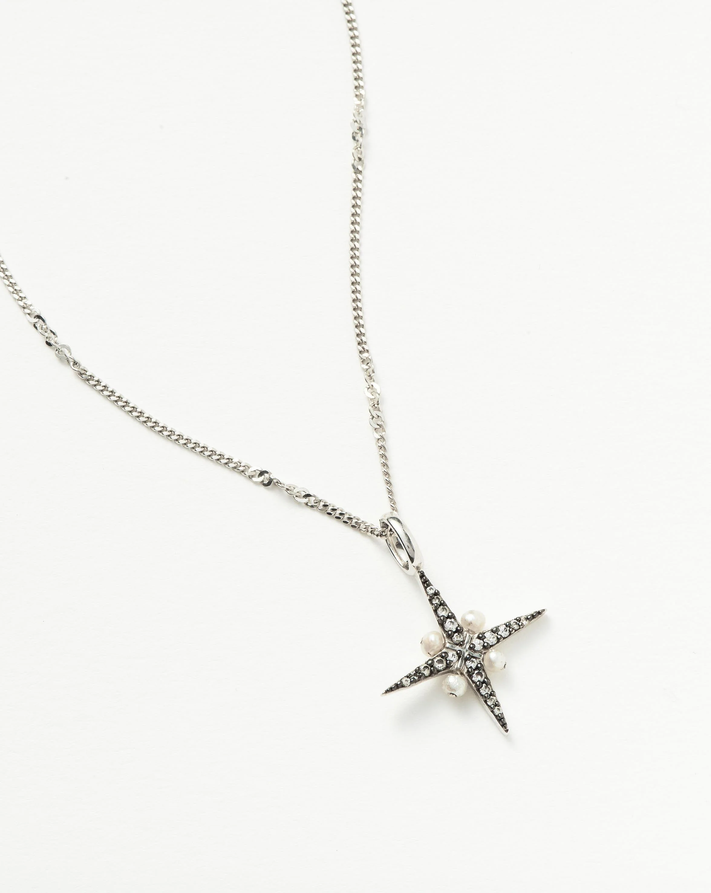 Harris Reed North Star Pearl Necklace | Sterling Silver/Pearl - Image 4