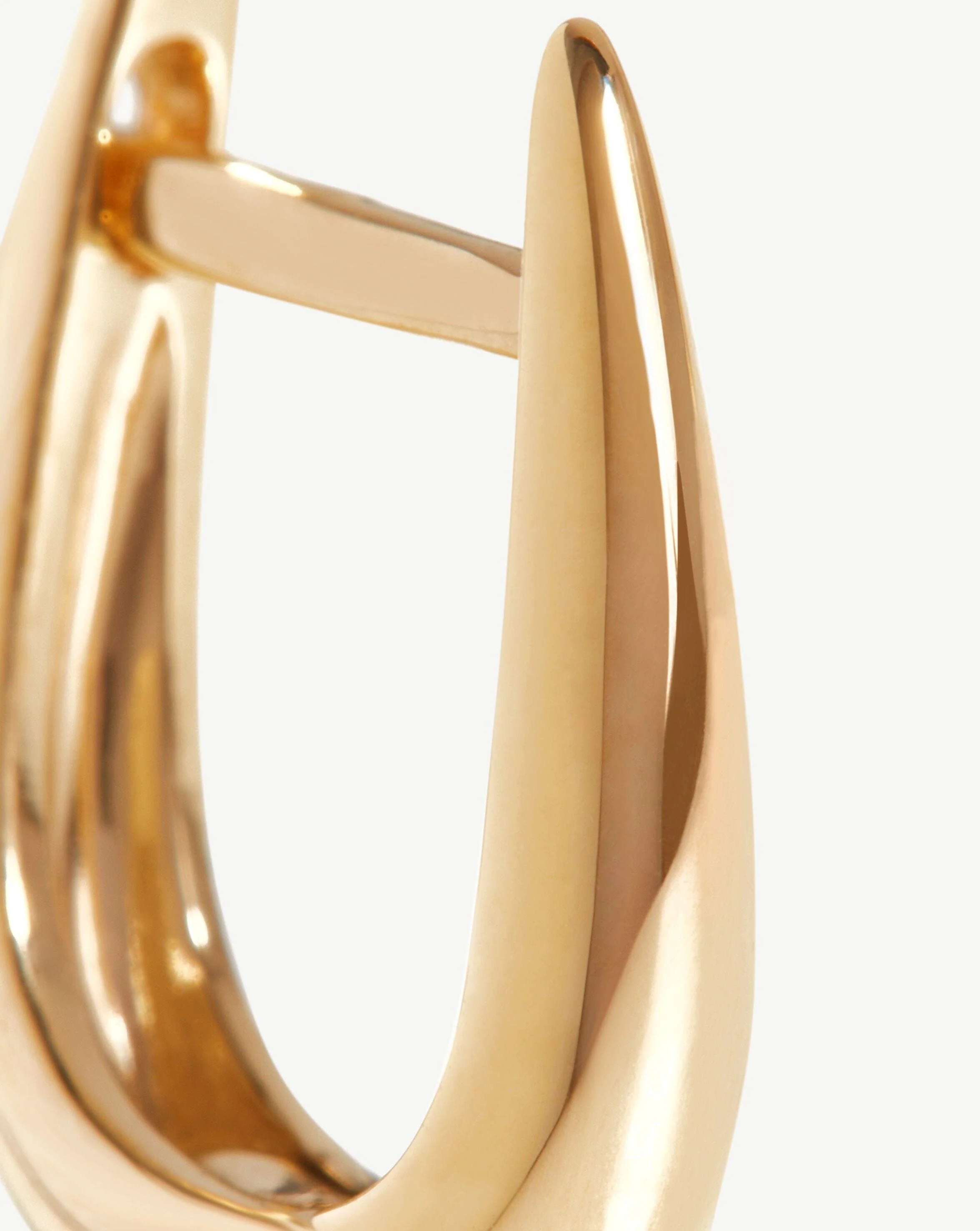 Solid Gold Claw Huggies | 14ct Solid Gold - Image 4
