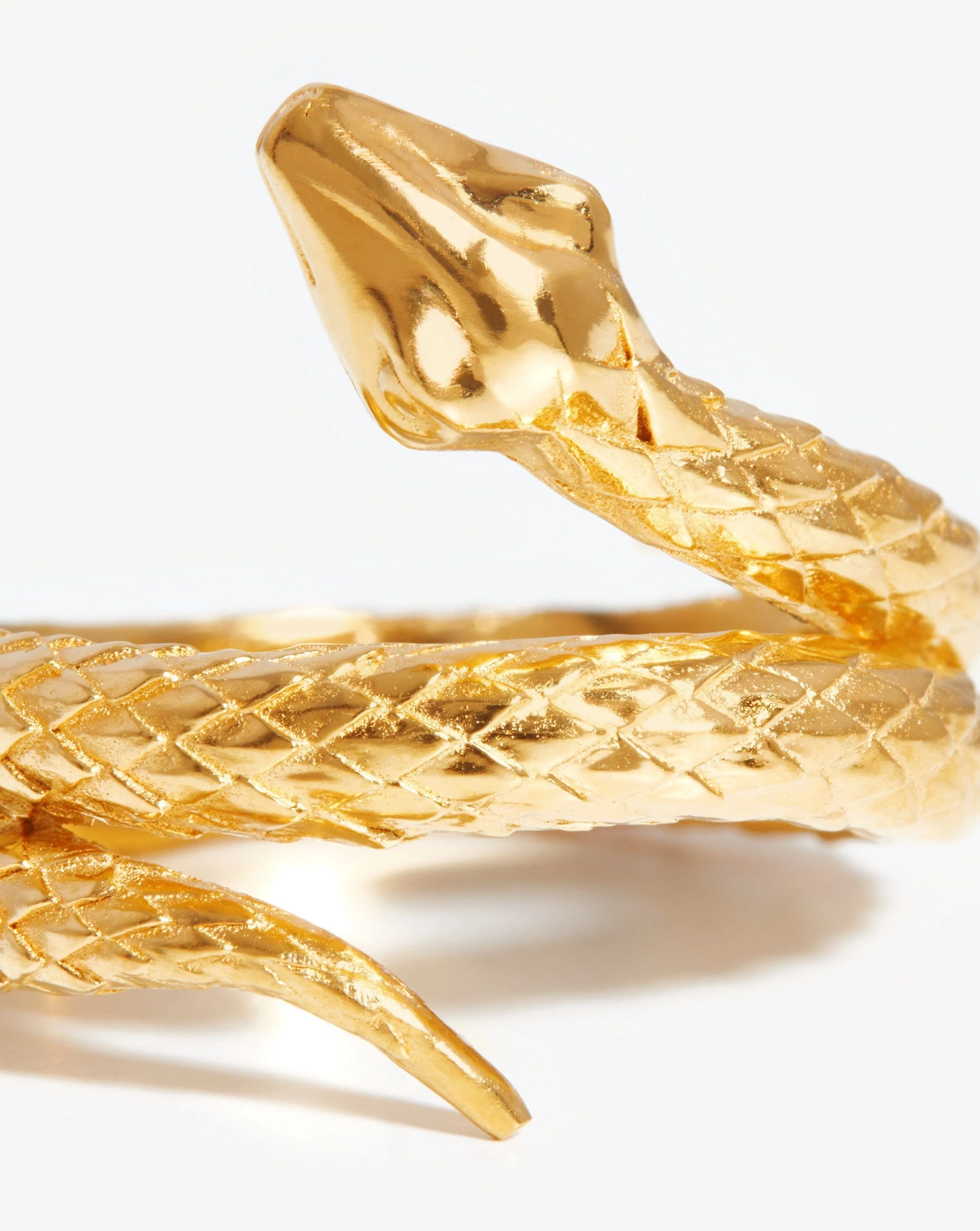 Harris Reed Coiled Serpent Ring | 18ct Gold Plated - Image 4