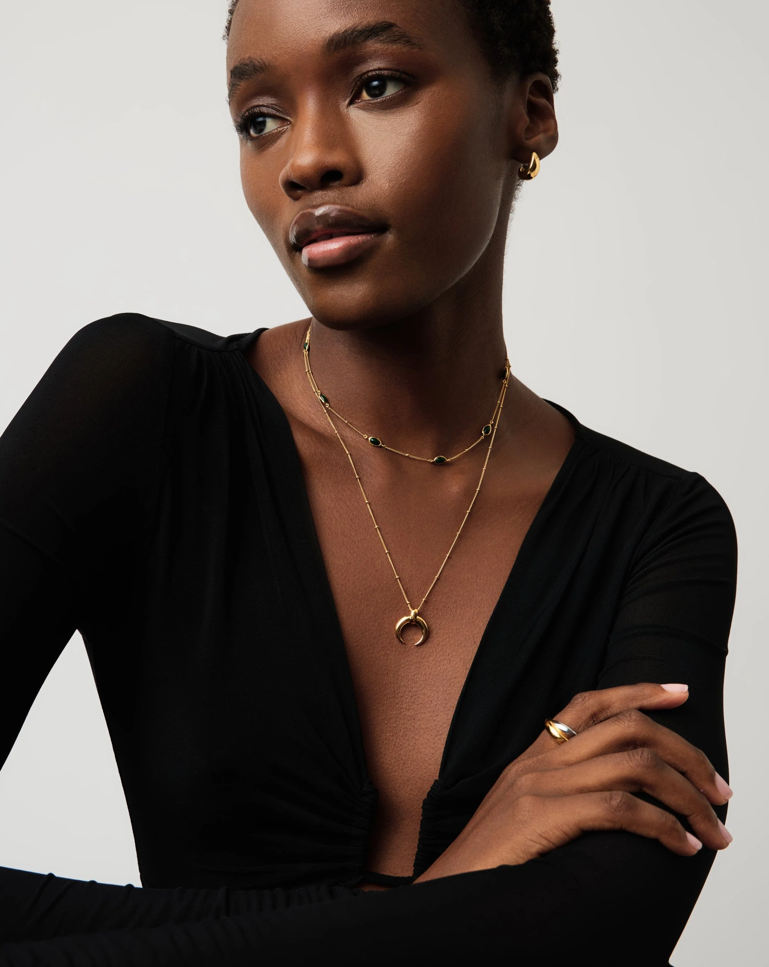 Lucy Williams Large Horn Pendant Necklace - Image 3