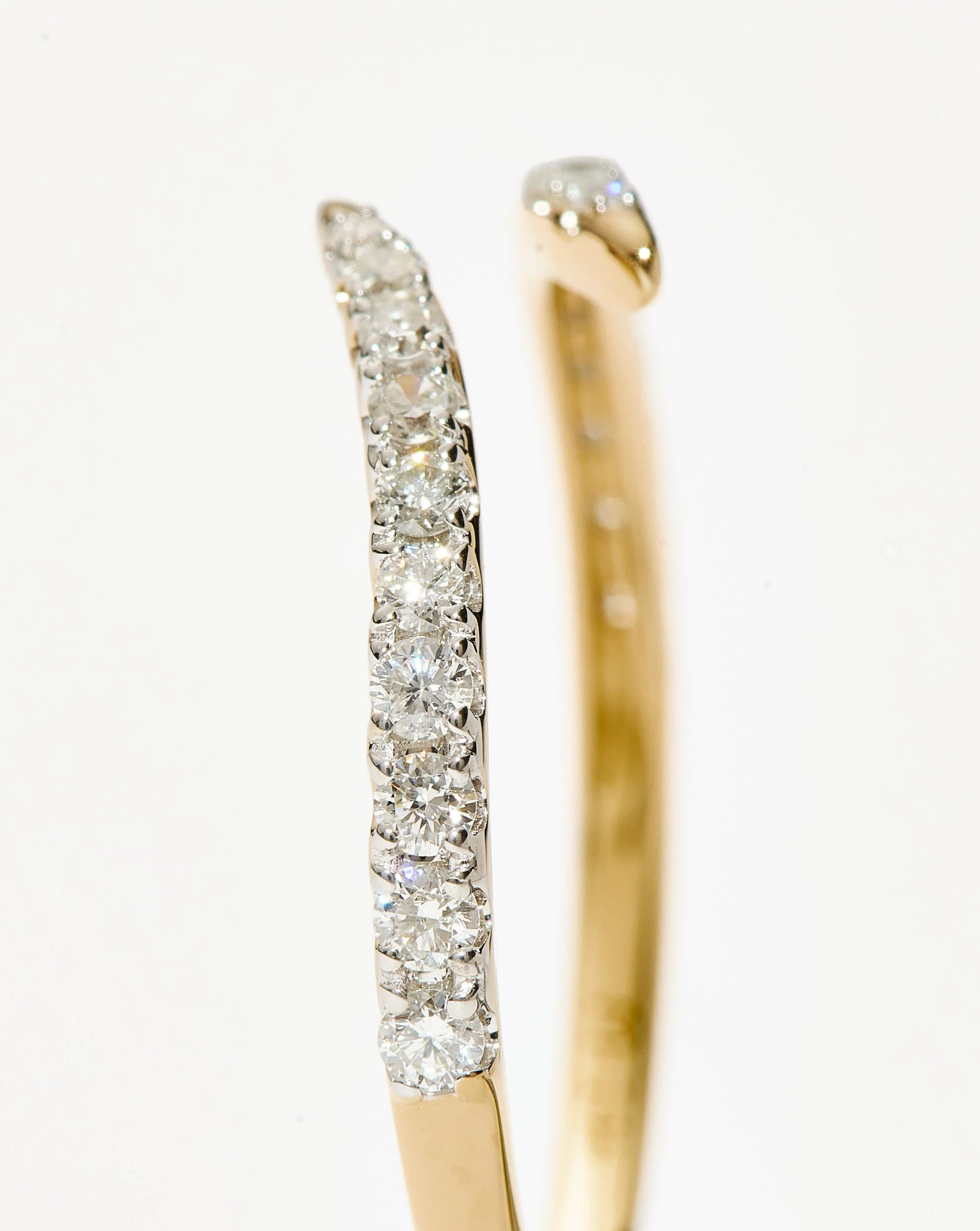 Solid Gold Open Claw Ring | 14ct Solid Gold/Diamond - Image 4