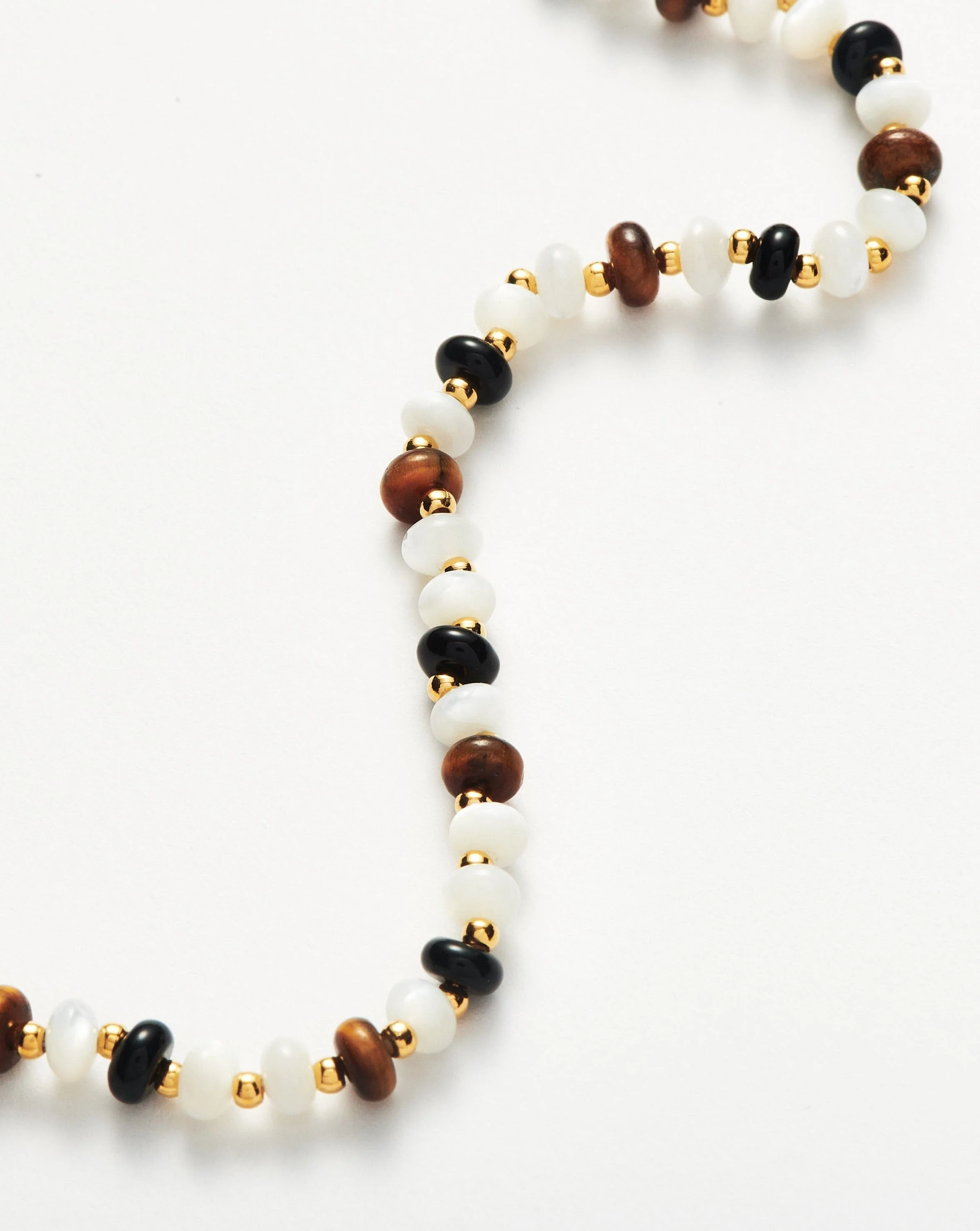 Savi Pearl & Gemstone Beaded Bracelet | 18ct Gold Plated/Multi - Image 4